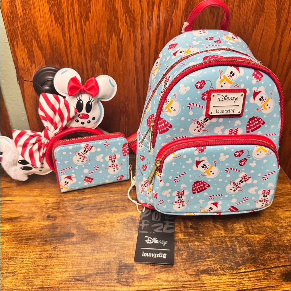 Loungefly Disney holiday Backpack Set